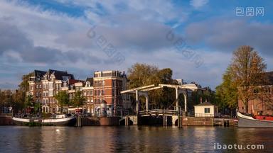 阿姆斯特丹荷兰运河船